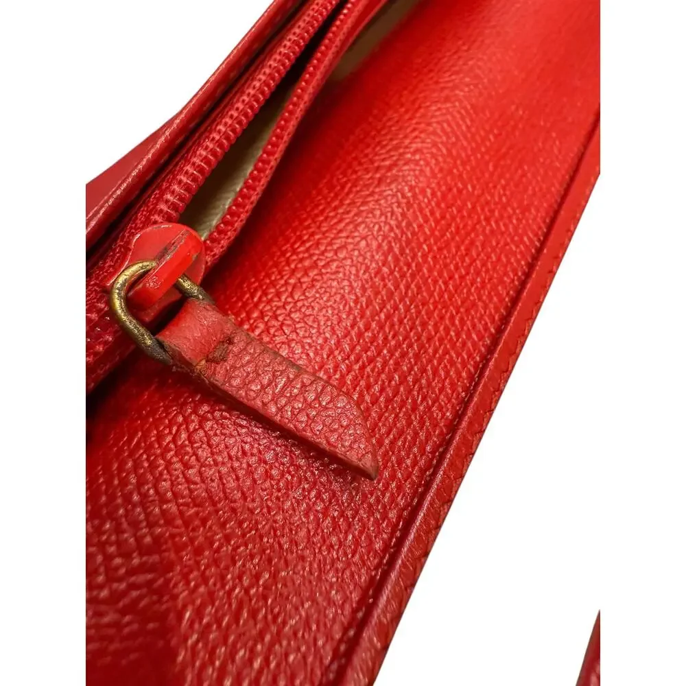 Chanel Red Caviar Long Flap Wallet